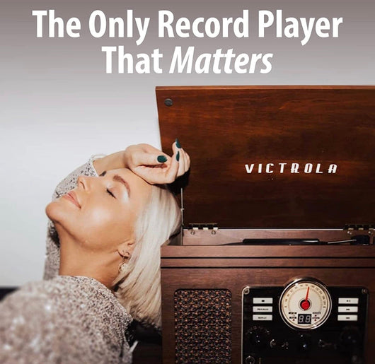 Victrola Nostalgic 6-in-1 Bluetooth Record Player & Multimedia Center with Built-in Speakers - NEW IN BOX!!!
