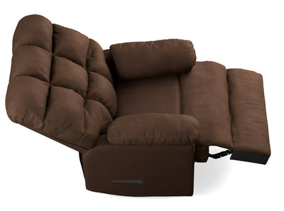 Homesvale Mainstays Wall Hugger Recliner, Dark Brown Microfiber!! NEW AND ASSEMBLED!!