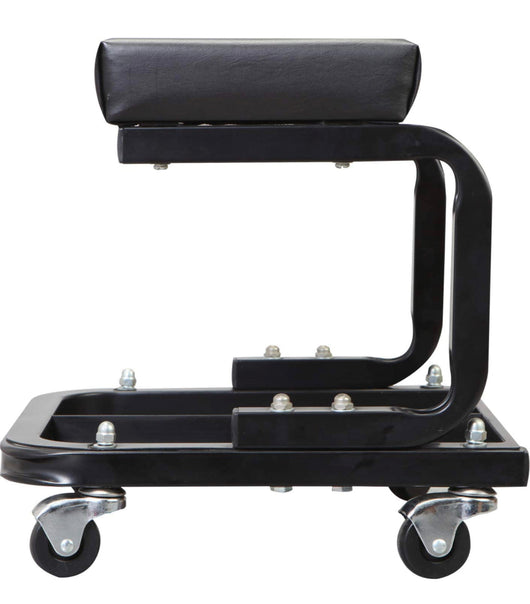 Torin TR6100W Blackjack Rolling Creeper Garage/Shop Seat: Padded Mechanic Stool with Tool Tray Storage, Black- NEW IN BOX!!!