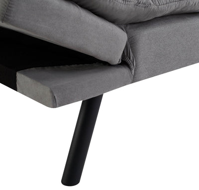 Mainstays Memory Foam Futon, Gray Faux Suede!! NEW IN BOX!!