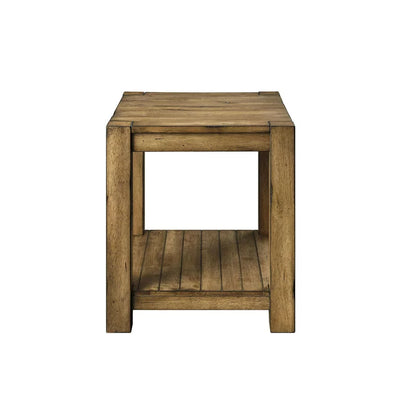 Better Homes & Gardens Bryant Solid Wood End Table, Rustic Maple Brown Finish**New In box**