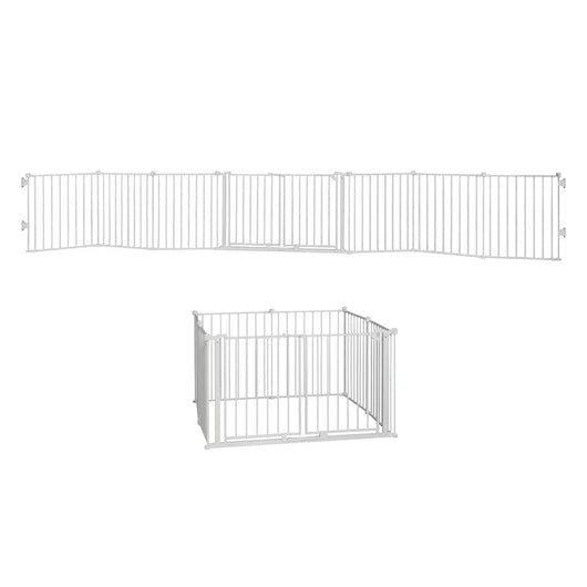 Regalo 192 inch Wide Double Door Super Wide Baby Gate and 8-Panel Play Yard, White, 4-in-1**New in box**