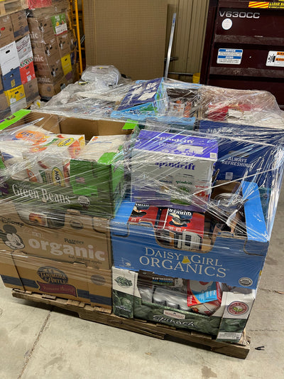 GROCERY AND BEVERAGE PALLET- number 8760     most - if not all items - have good expiration dates      $99 after automatic 20 percent discount at checkout