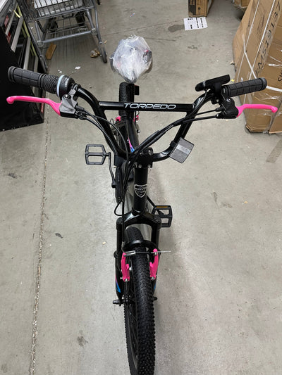 Kent 20 In. Torpedo Ebike Black and Pink, Electric Bicycle- brand new and assembled
