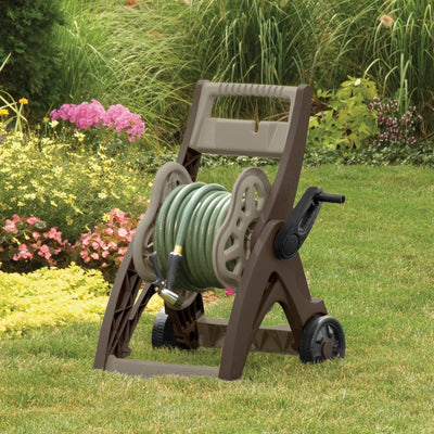 Suncast 175 ft. Hosemobile Hose Reel Cart, Mocha and Taupe**New**