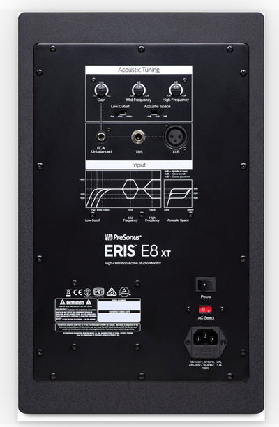 PreSonus Eris E8 XT 8" Near Field Studio Monitor with EBM Waveguide**New in Box**