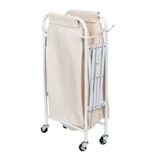 Honey-Can-Do Collapsible Accordion Triple Laundry Sorters, White**New in box**