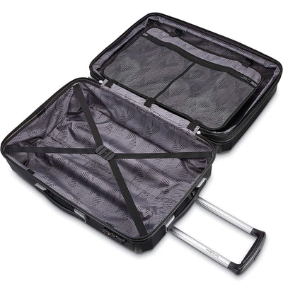 Samsonite Winfield 3 DLX Hardside Expandable Luggage with Spinners, Checked-Medium 25-Inch, Black!! NEW OUT OF BOX(DAMAGED FROM SHIPPING)!!