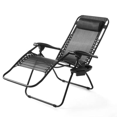 Mainstays Outdoor Zero Gravity Chair Lounger, 2 Pack - Black!  -Brand new in the box 
