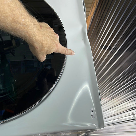 Front Load Washer and 7.4 cu. ft. Dryer!  WHITE FINISH  -Brand new never used, scratch and dent unit - , photos shown - GAS DRYER!