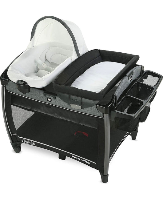 Graco Pack 'n Play Quick Connect DLX Playard Includes Portable Seat and Rapid Remove Fabrics for Easy Cleaning, Nico- NEW IN BOX!!!