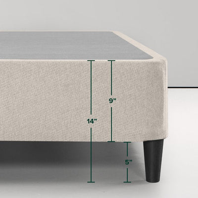 Zinus Spa Sensations by Zinus 9" Standing Metal Smart Box Spring, Queen (Mattresses Sold Separately) **New in Box**