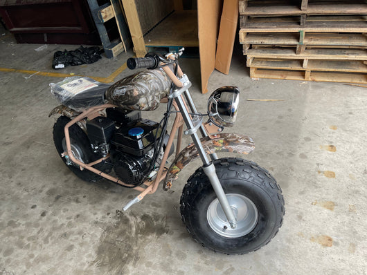 Coleman CT200U-EX Gas Powered Camo Ride On Mini Bike- brand new / fully assembled and tested