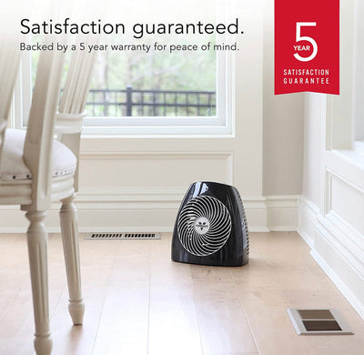 Vornado MVH Vortex Heater with 3 Heat Settings, Adjustable Thermostat, Tip-Over Protection, Auto Safety Shut-Off System, Whole Room, Black- NEW IN BOX!!!
