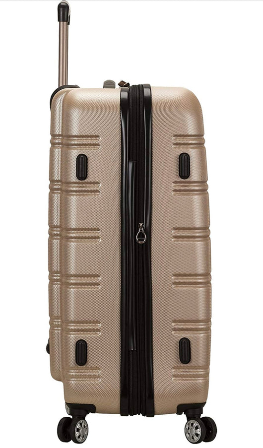 Rockland Melbourne Hardside Expandable Spinner Wheel Luggage, Champagne, 3-Piece Set (20/24/28)- NEW OUT OF BOX!!!