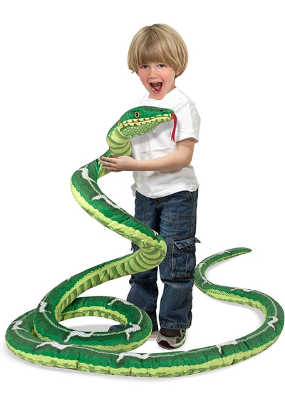 Melissa & Doug Giant Boa Constrictor - Lifelike Stuffed Animal Snake (over 14 feet long)- NEW!!!