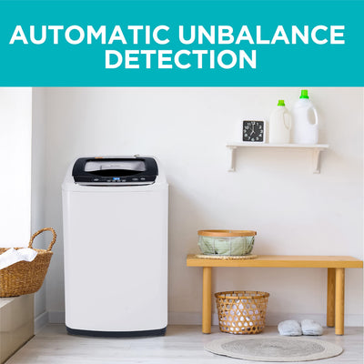BLACK+DECKER Small Portable Washer, Washing Machine for Household Use, Portable Washer 0.9 Cu. Ft. with 5 Cycles, Transparent Lid & LED Display**Used once,minor dents from shipping**