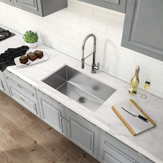 TORVA 32-Inch Undermount Kitchen Sink 16 Gauge Stainless Steel Single Bowl - 32 x 19 x 10 Inch Deep Basin**New in box**