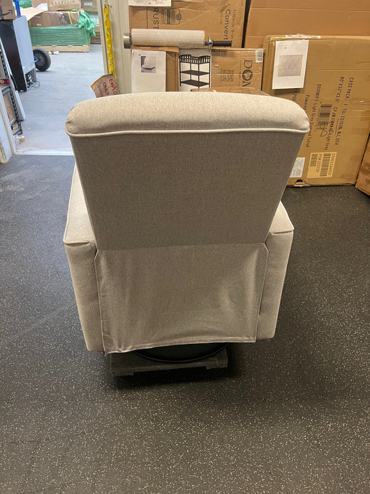 SET OF 2 Evolur Raleigh Upholstered Plush Seating Glider Swivel, Rocker, Recliner, Glider for Nursery in Light Grey, Greenguard Gold Certified, Modern Nursery Recliner, Environmentally Conscious Glider, Set of 2!! NEW OUT OF BOX!!