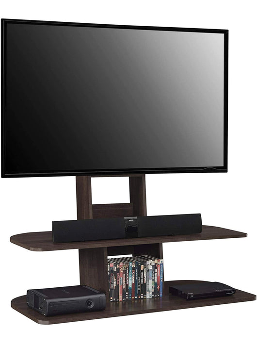 Ameriwood Home Galaxy TV Stand with Mount for TVs up to 65" Wide, Espresso- NEW IN BOX! (Minor scratch from shipping)
