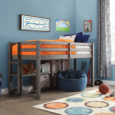 Better Homes & Gardens Greer Twin Loft Storage Bed, Gray**New in Box**