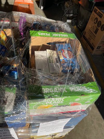 C-STCO BEVERAGE AND SNACKS GROCERY PALLET     NUMBER 1837     MOST DATES ARE GOOD      $159