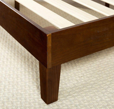 Zinus Marissa 12 Inch Deluxe Wood Platform Bed / No Box Spring Needed / Wood Slat Support / Antique Espresso Finish, Full- NEW IN BOX!!!!