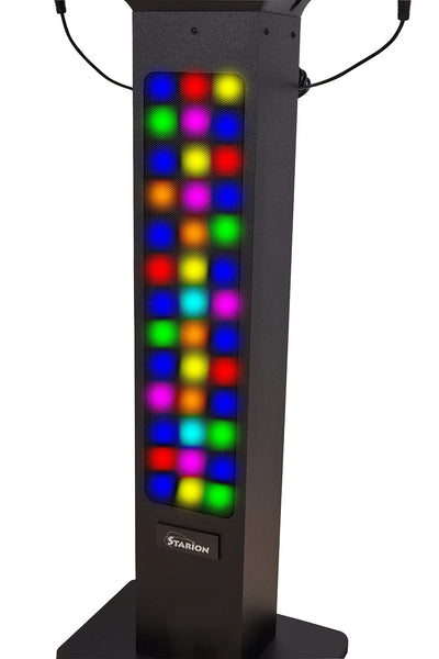 Starion KS829-B Bluetooth Karaoke Machine l Pedestal Design w/Light Show l Two Karaoke Microphones**New in box**