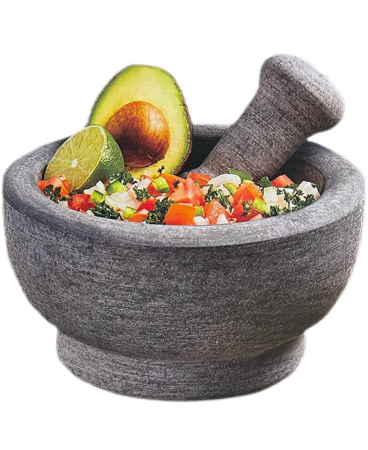 Casa Maria Natural Stone 8.5 IN Double Sided Mortar and Pestle- NEW IN BOX!!!