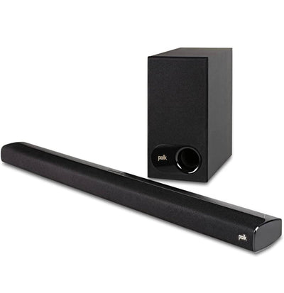 Polk Audio Signa S2 Ultra-Slim TV Sound Bar | Works with 4K & HD TVs | Wireless Subwoofer | Includes HDMI & Optical Cables | Bluetooth Enabled, Black- NEW IN BOX!!!