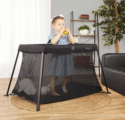 Dream On Me Travel Light Playard, Black- NEW IN CARRY BAG!