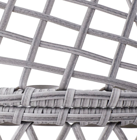 Better Homes & Gardens Kid's Ventura Outdoor Stationary Wicker Woven Egg Chair, Gray- NEW & ASSEMBLED!!