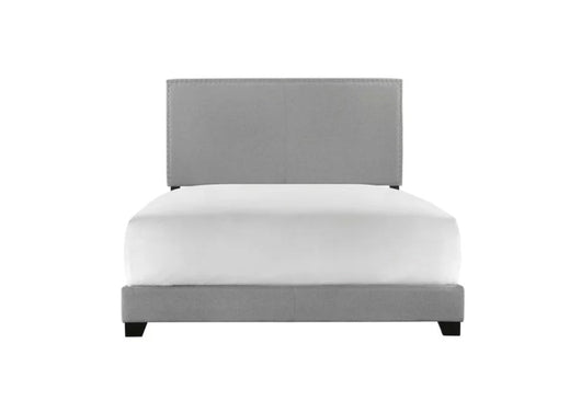 Crown Mark Erin Gray Upholstered Bed with Nail Head Trim, Twin- NEW IN BOX!!!