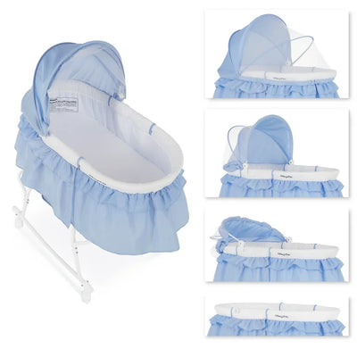 Dream On Me Lacy Portable 2-in-1 Bassinet and Cradle, Serenity**New in box**