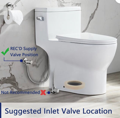 DeerValley DV-1F52626 One-Piece Toilet 1.28 GPF Standard Toilets Ceramic in White Elongated Toilets with Left Trip Lever!! NEW IN BOX!!