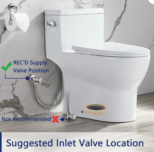 DeerValley DV-1F52626 One-Piece Toilet 1.28 GPF Standard Toilets Ceramic in White Elongated Toilets with Left Trip Lever!! NEW IN BOX!!