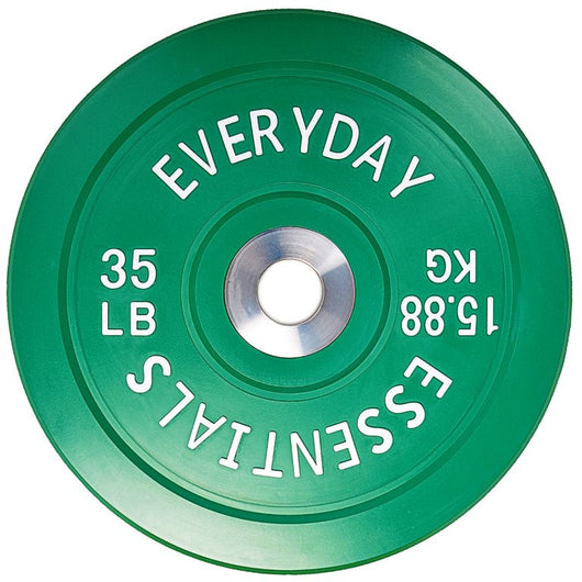 BalanceFrom Color Coded Olympic Bumper Plate Weight Plate with Steel Hub, 35 Lbs.**New**