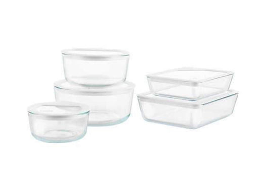 Pyrex 10-piece Ultimate Glass Food Storage Set- NEW IN BOX!!!