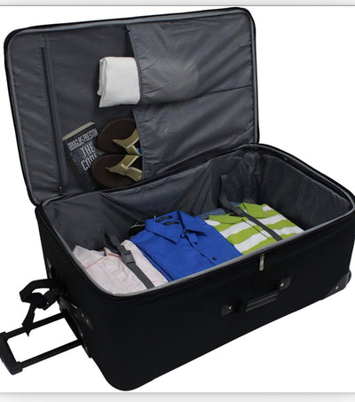 Travel Select Amsterdam Expandable Rolling Upright Luggage, Burgundy, Checked-Large 29-Inch**New**