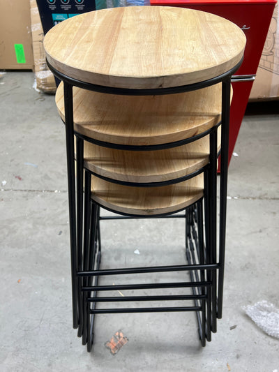 Mainstays Bar Stool, Black, Set of 4 (new out of the box)