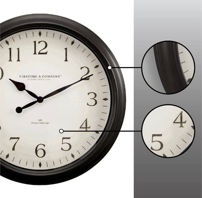 FirsTime & Co.® Avery Whisper Wall Clock, American Crafted, Oil Rubbed Bronze, 20 x 2 x 20- NEW OUT OF BOX!!!