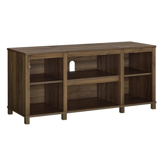 **SALVAGE SPECIAL,New damage from shipping!** Mainstays Parsons TV Stand for TVs up to 50", Canyon Walnut