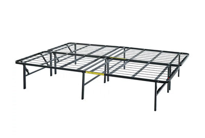Mainstays 14" High Profile Foldable Steel Queen Platform Bed Frame, Black- NEW IN BOX!
