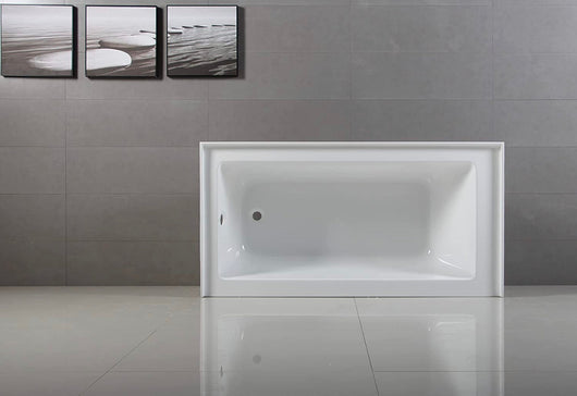 Aqua Eden VTAP603622L 60-Inch Acrylic Alcove Tub with Left Hand Drain, White!  -Brand new in the box