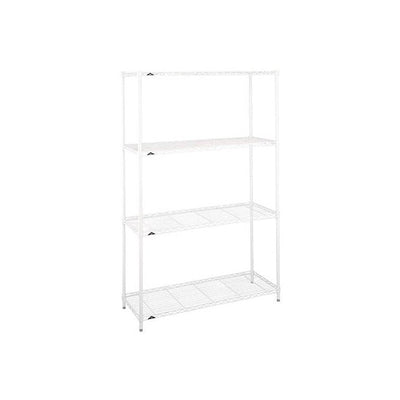 Four Shelf Wire Bookcase in White Epoxy Finish**New in Box**