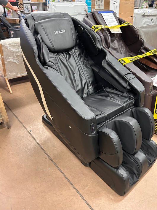 BOSSCARE Assembled Massage Chair Recliner with Zero Gravity Full Body Massage Black!  -Brand new and assembled (Has some small scratches on the back side plastic, photos shown)