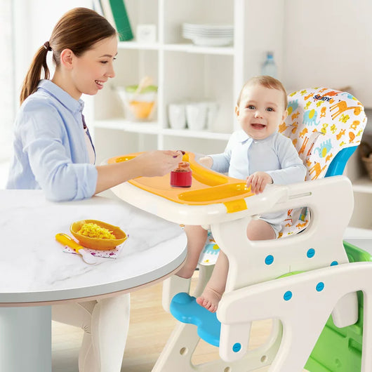 Sejoy 3 in 1 Baby High Chair Convertible Play Table Seat Booster Toddler Feeding Tray**New in box**