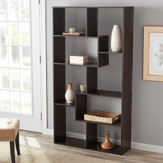 Mainstays Modern 8-Cube Bookcase, Espresso**New in Box**