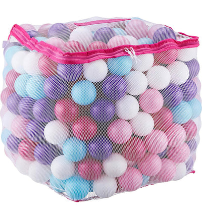 Ball Pit Combo!!!  Little Big Playroom Memory Foam Ball Pit for Toddlers (Classic Light Gray) and  Pastel Colored Ball Pit Balls, 250+! NEW IN BOX/PLASTIC