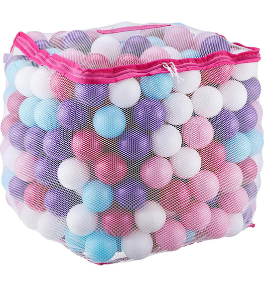 Ball Pit Combo!!!  Little Big Playroom Memory Foam Ball Pit for Toddlers (Classic Light Gray) and  Pastel Colored Ball Pit Balls, 250+! NEW IN BOX/PLASTIC